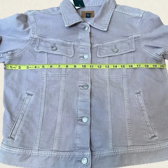 Lauren Ralph Lauren Lavender Denim Jacket NWT - Picture 5 of 11